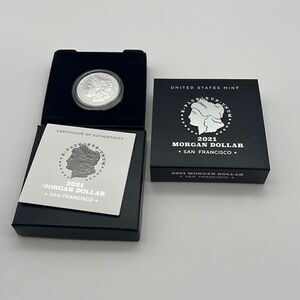 Morgan 2021 Silver Dollar with S Privy Mark 21XF‎ in hand - ready to ship!